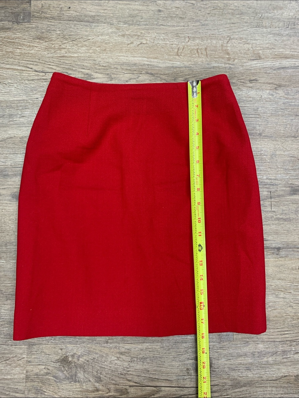 Hugo Buscati Vibrant Red crepe Pencil Skirt